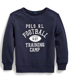 Ralph Lauren Little Boys Sea Blue French Terry Sweatshirt