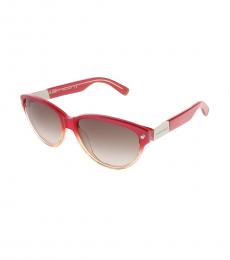 Coral Gradient Cat Eye Sunglasses