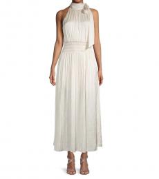 BCBGMaxazria White Sleeveless Maxi Dress
