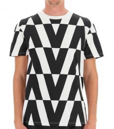Valentino Garavani White Macro Optical Logo T-Shirt