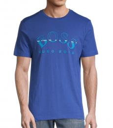 Hugo Boss Blue Front Logo T-Shirt
