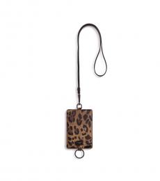 Dolce & Gabbana Leopard Print Logo Card Holder