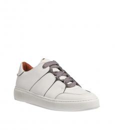Zegna White Tiziano Low Top Sneakers