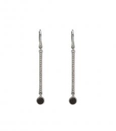 DKNY Silver Linear Earrings