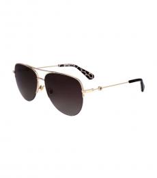 Kate Spade Golden Aviator Sunglasses