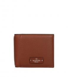 Valentino Garavani Light Brown Billfold Wallet