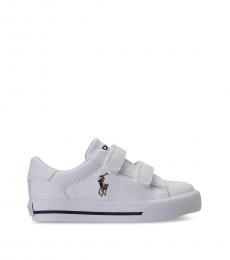 Ralph Lauren Little Boys White Easten Sneakers