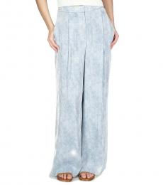 Michael Kors Light Blue  Petal Wide Leg Pants