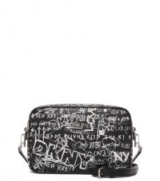 Black Thompson Graffiti Small Crossbody Bag