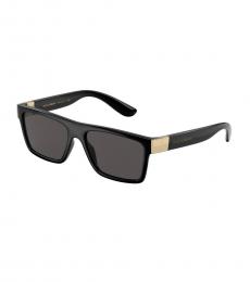 Dolce & Gabbana Black Classic Logo Sunglasses