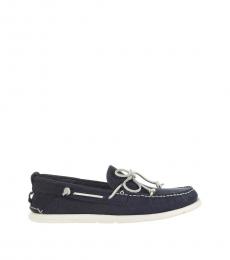 Navy Beach Loafers