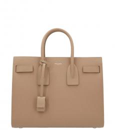 Saint Laurent Beige Sac Du Jour Large Satchel