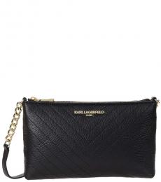 Karl Lagerfeld Black Charlotte Medium Crossbody