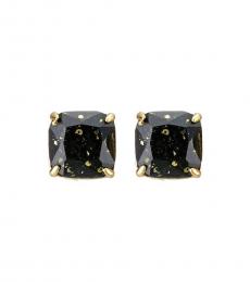 Kate Spade Black-Gold Glitter Mini Stud Earrings