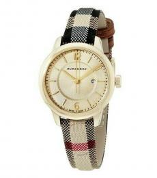 Burberry Multi- Gold Classic Horse Ferry Watch