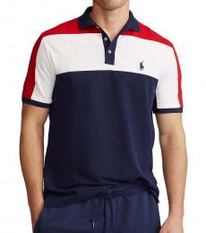 Ralph Lauren Cruise Navy Multi Custom Slim-Fit Polo