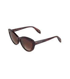 Alexander McQueen Red Cat Eye Sunglasses