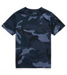 Ralph Lauren Little Boys Blue Surplus Camo Pocket T-shirt