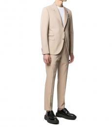 Beige Slim Fit 2-Button Suit