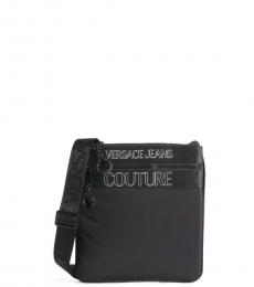 Versace Jeans Couture Black Logo Small Crossbody Bag
