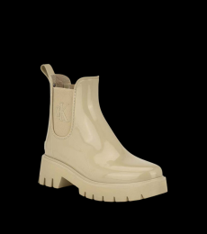 Calvin Klein Taupe Slip On Boots