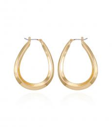 Vince Camuto Golden Teardrop Hoop Earrings