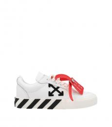 Off-White Little Boys White Black Vulcanized Sneakers