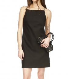 Michael Kors Black Chain Strap Square Neckline Dress