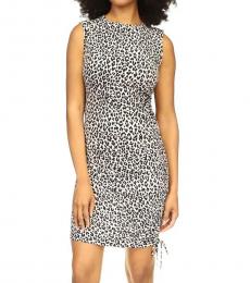 Michael Kors Leopard Print Crew Neck Dress