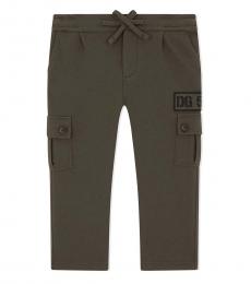 Dolce & Gabbana Boys Army Green Track Pants