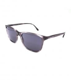 Giorgio Armani Striped Grey Square Sunglasses