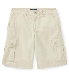 Ralph Lauren Boys Basic Sand Chino Cargo Shorts