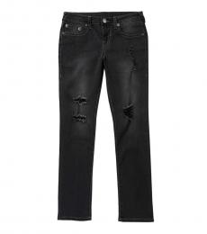 True Religion Boys Iron Black Rocco Single End Jeans