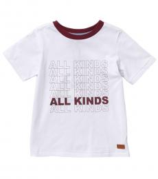 7 For All Mankind Little Boys White All Kinds T-Shirt