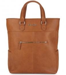Robert Graham Cognac Laurence Convertible Large Tote
