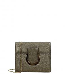 Salvatore Ferragamo Gold Thalia Small Shoulder Bag
