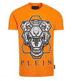 Orange Graphic Logo T-Shirt