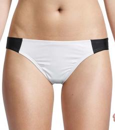 DKNY White Low-Rise Bikini Bottom