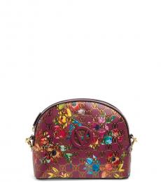 Mario Valentino Purple Diana Medium Crossbody Bag