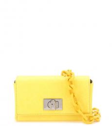 Furla Yellow Bloom Mini Shoulder Bag