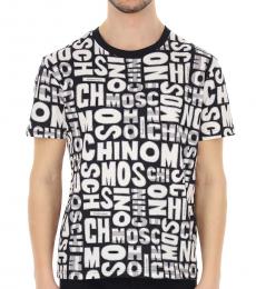 Moschino Black All Over Logo T-Shirt