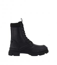 DKNY Black Zip Combat Boots