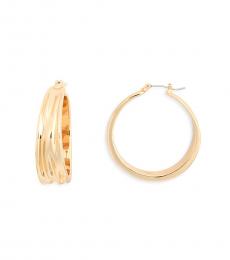 Vince Camuto Golden Wide Hoop Earrings