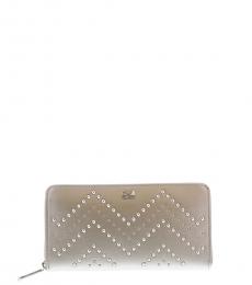 Grey Studded Wallet