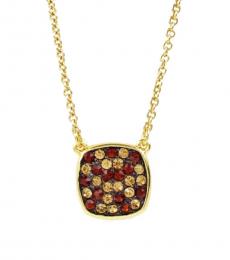 Ralph Lauren Golden Topaz Crystal Necklace