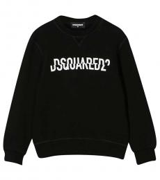 Dsquared2 Little Boys Black Crewneck Sweatshirt