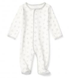 Ralph Lauren Baby Boys White Playtime-Print Coverall