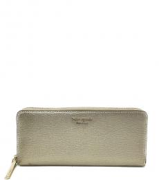 Kate Spade Pale Gold Sylvia Slim Continental Wallet