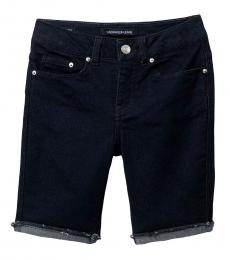 Calvin Klein Girls Dark Rinse Cut-Off Bermuda Shorts