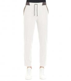 Brunello Cucinelli Light Grey Side Band Joggers